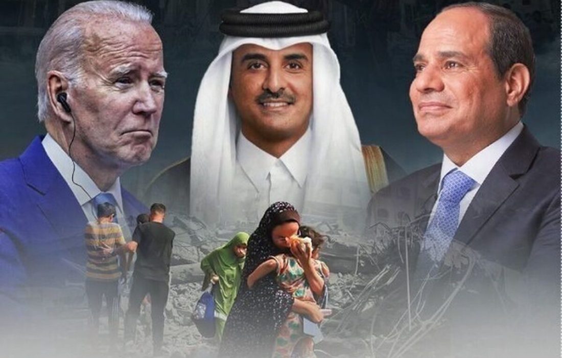 بررسی آخرین تحولات غزه در گفت وگوی بایدن با امیر قطر و رئیس جمهور مصر
