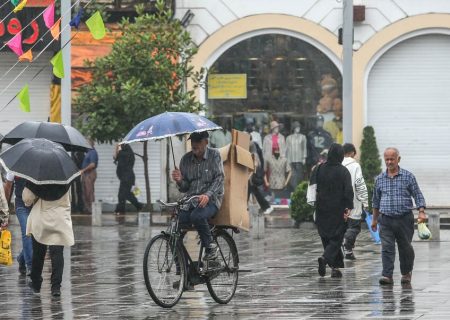 بارش باران و رعد و برق در اغلب مناطق کشور/ شدت بارش ها در نوار شمالی